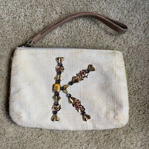 Anthropologie “K” Wristlet
